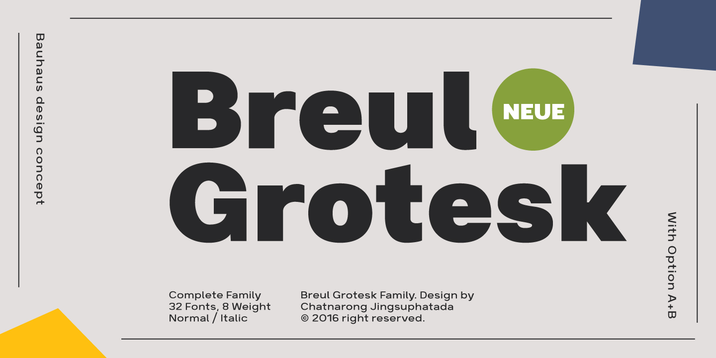 Пример шрифта Breul Grotesk